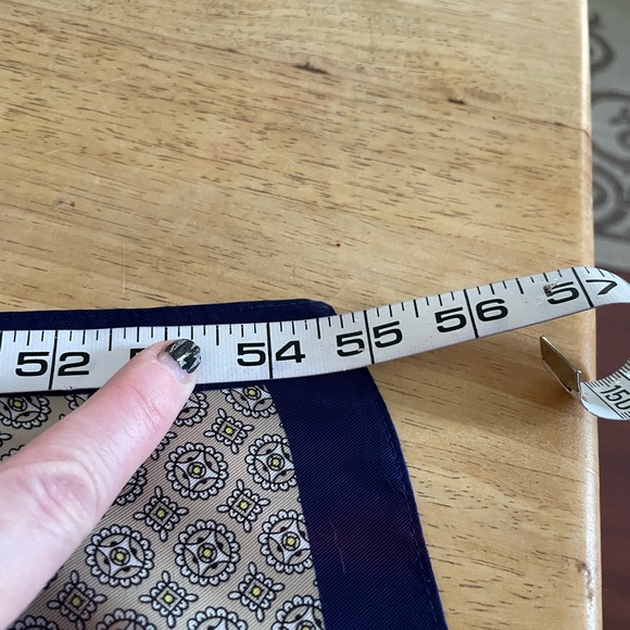 Esprit Scarf Long rectangular Head Wrap navy blue yellow white champagne silver - Picture 7 of 9